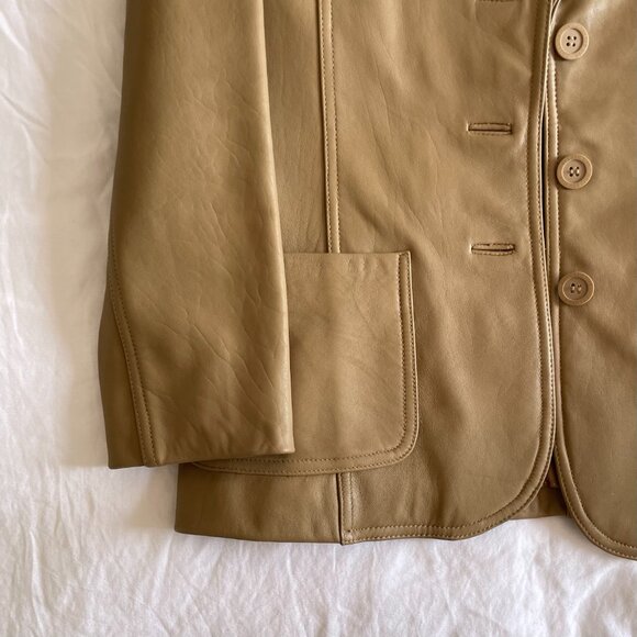 Vintage 90s Jones New York Leather Jacket - Picture 3 of 8